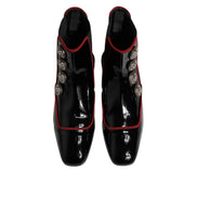 Bottes Chelsea Boutonnées Noires Jackie Dolce & Gabbana