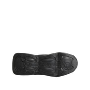 Dolce & Gabbana Black Lace Up Wave Low Top Sneakers
