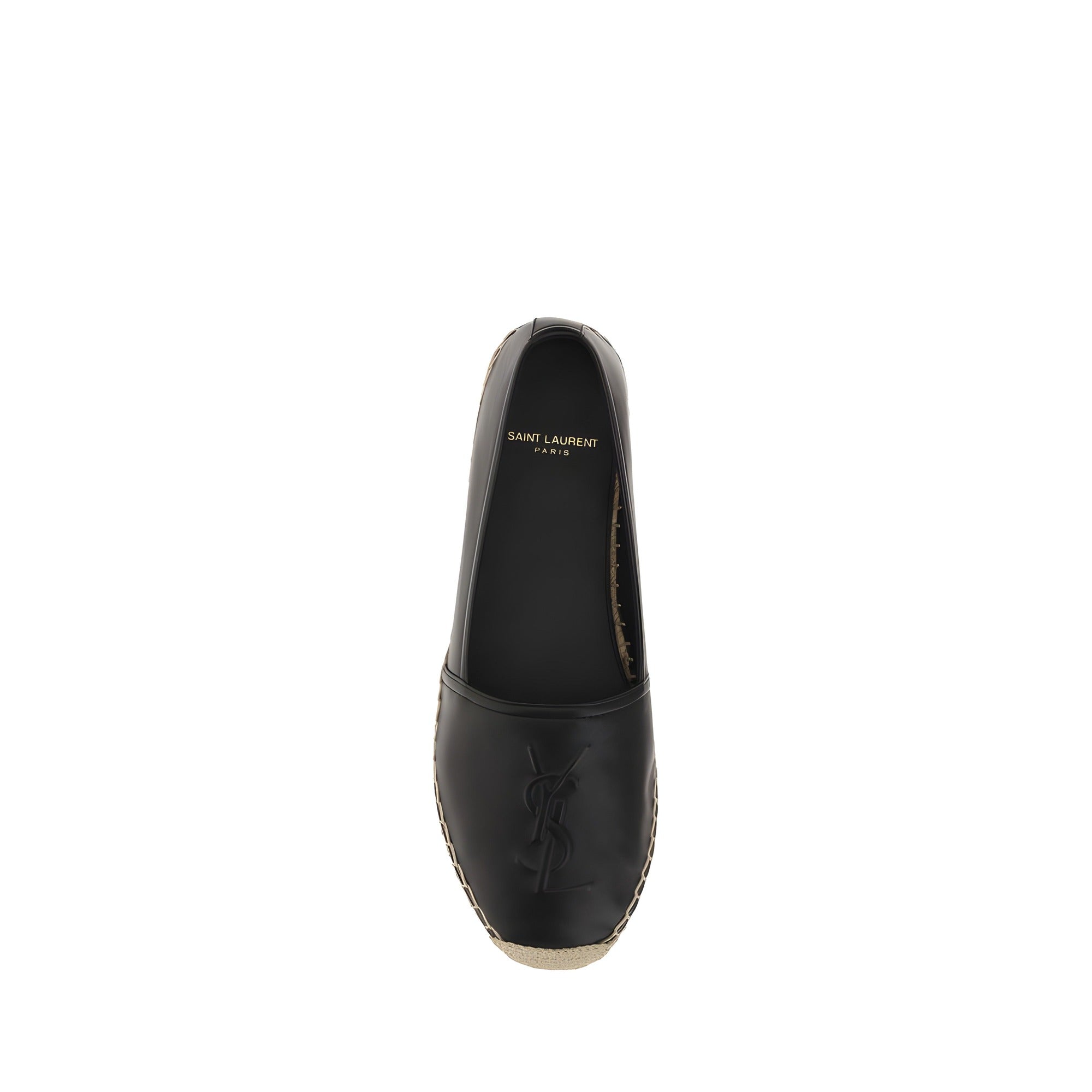 Espadrilles Saint Laurent en agneau noir Ovis Aries Aries