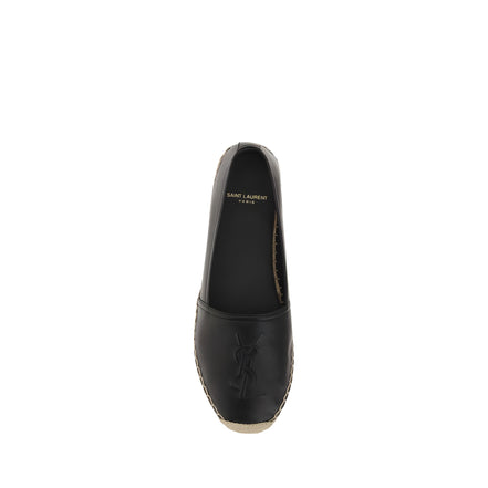 Espadrilles Saint Laurent en agneau noir Ovis Aries Aries