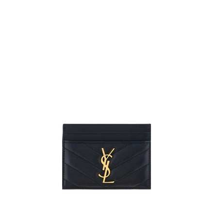 Saint Laurent Black Leather Wallet
