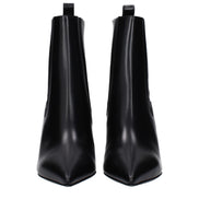 Bottines Valentino Garavani en cuir noir