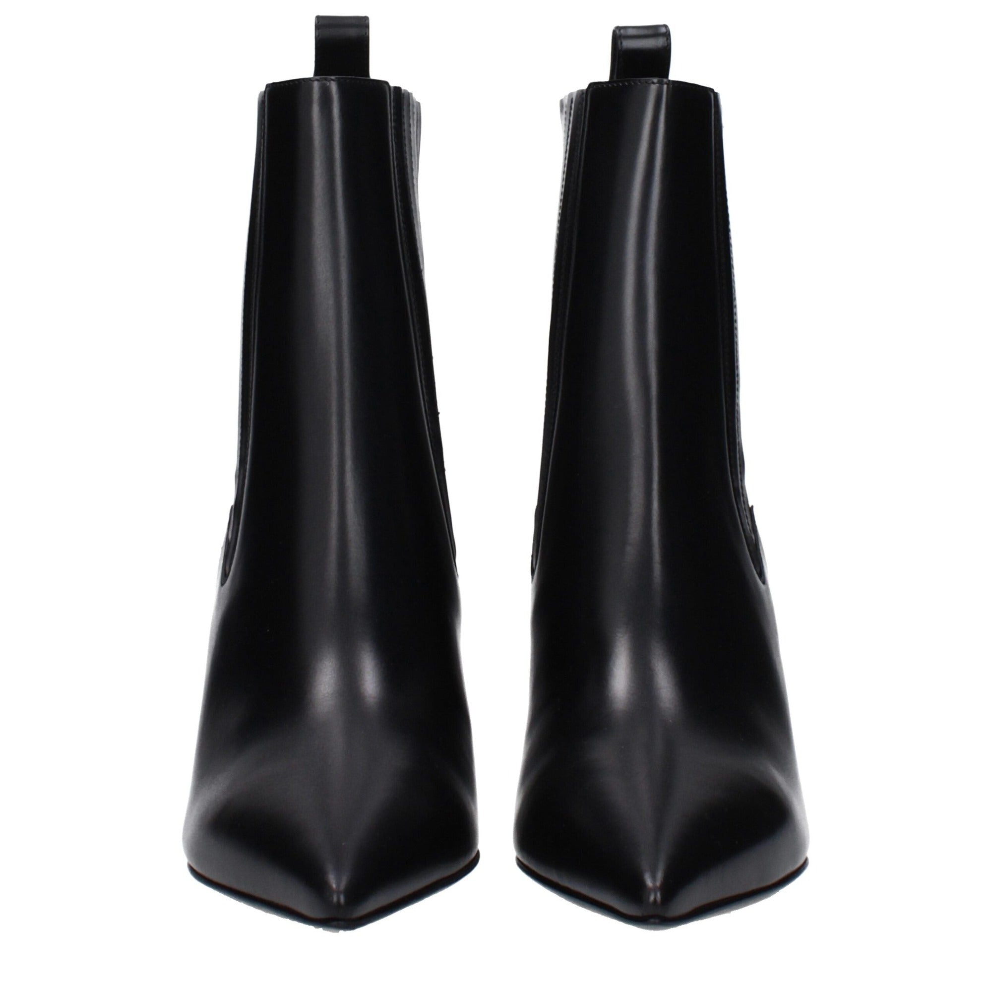 Bottines Valentino Garavani en cuir noir