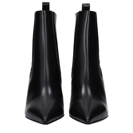 Bottines Valentino Garavani en cuir noir