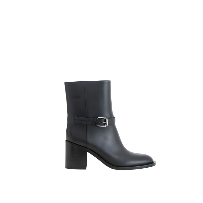 Bottines Burberry en cuir noir