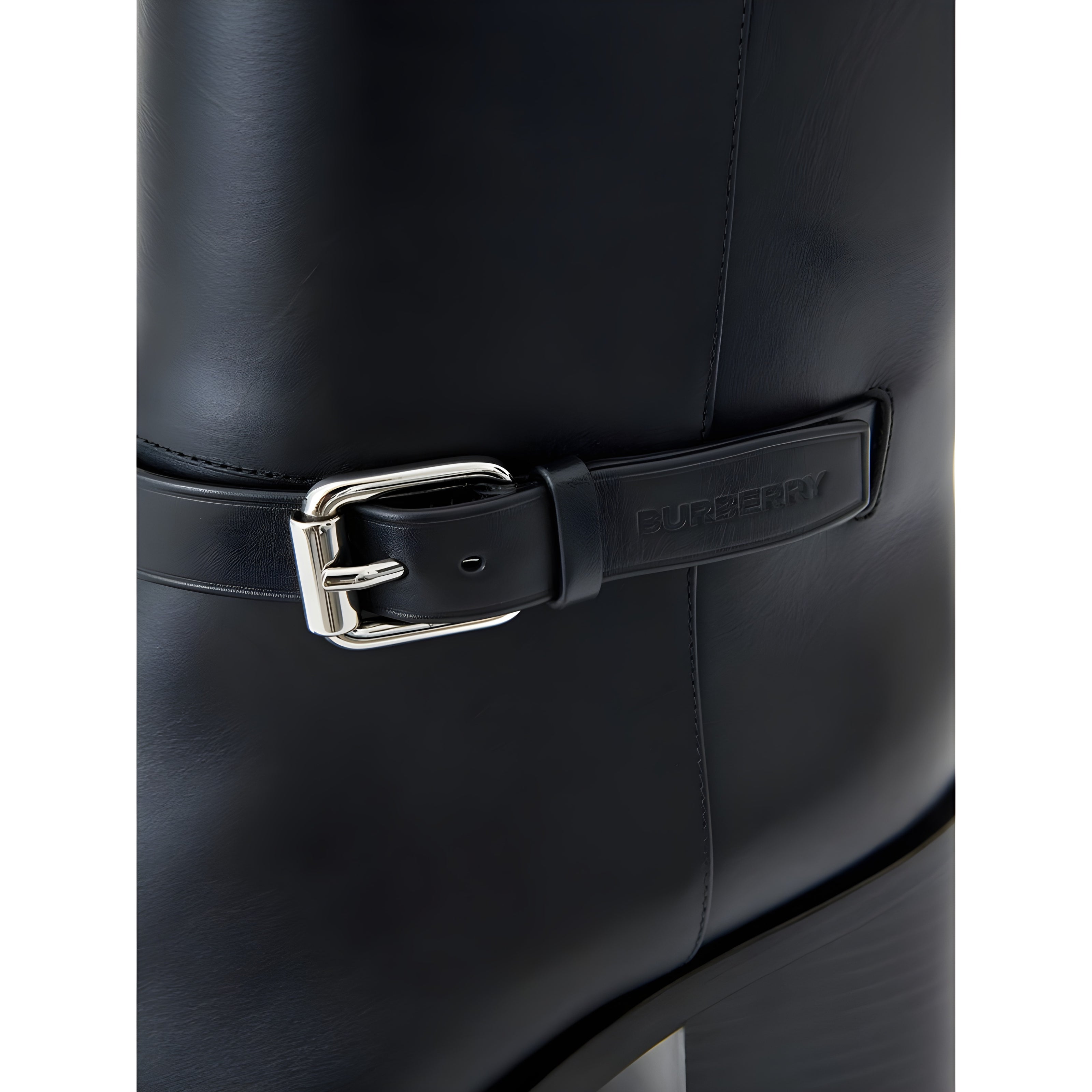 Bottines Burberry en cuir noir