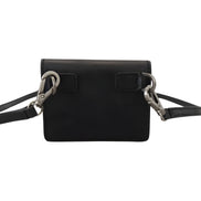 Portefeuille à bandoulière Dolce & Gabbana en cuir noir pour femme