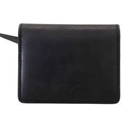 Portefeuille à bandoulière Dolce & Gabbana en cuir noir pour femme