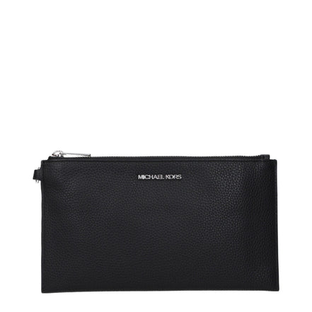 Pochette en cuir noir Michael Kors