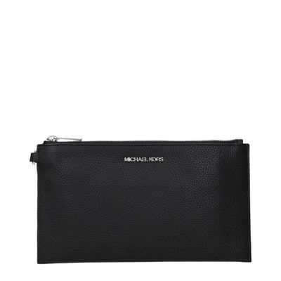Pochette en cuir noir Michael Kors
