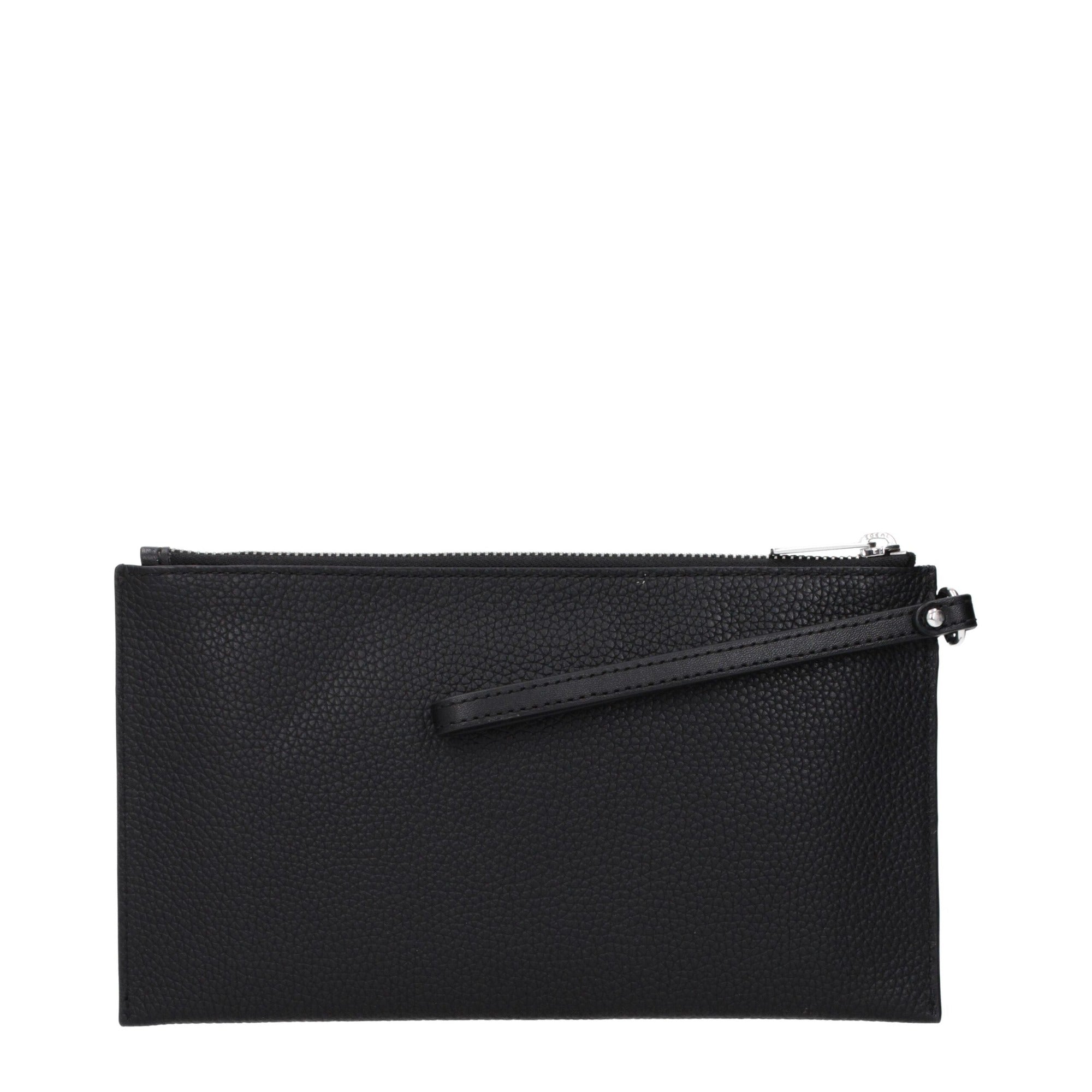 Pochette en cuir noir Michael Kors