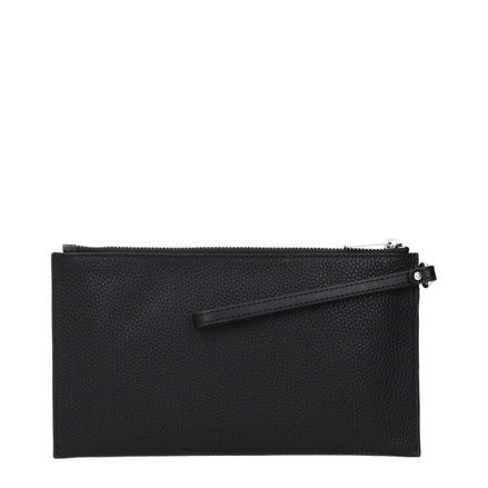 Pochette en cuir noir Michael Kors