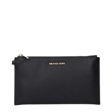 Pochette en cuir noir Michael Kors