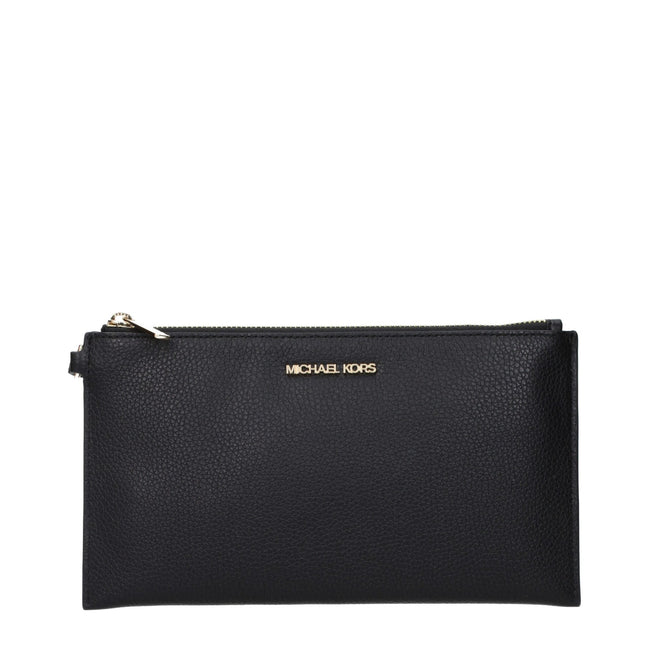 Pochette en cuir noir Michael Kors