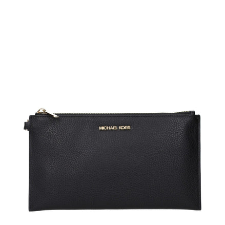 Pochette en cuir noir Michael Kors