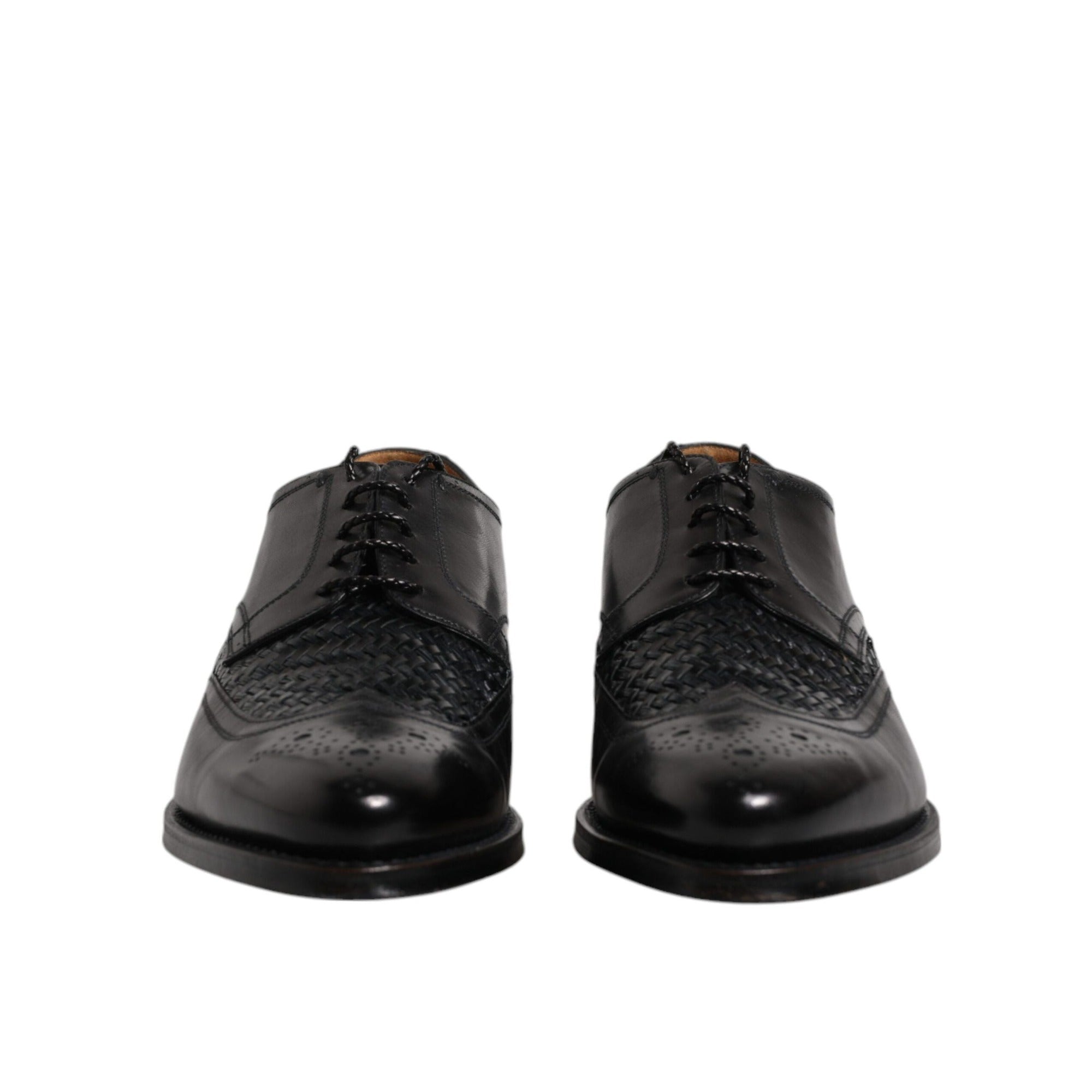 Chaussures habillées de ville Dolce & Gabbana en cuir noir de type Derby Richelieu à lacets