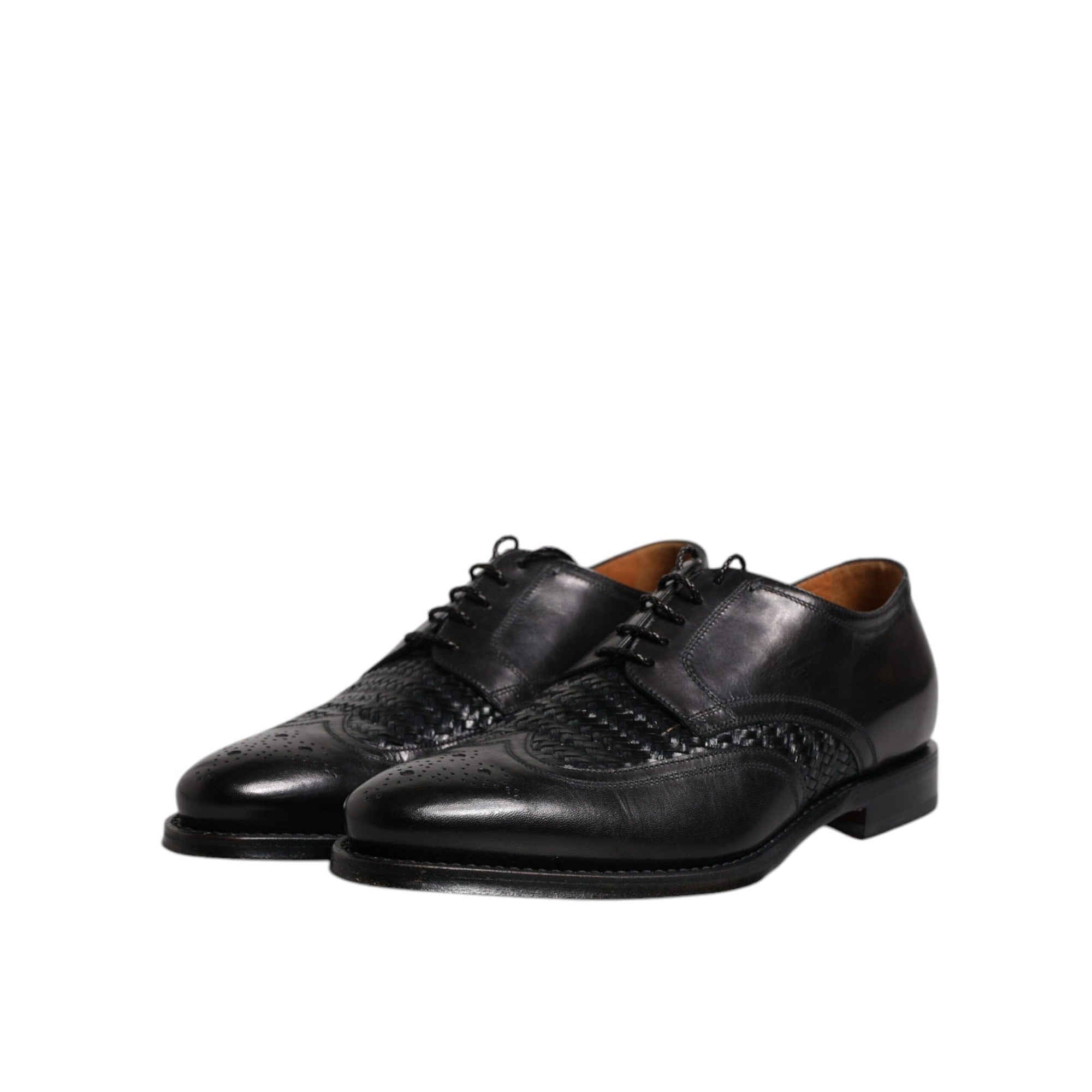 Chaussures habillées de ville Dolce & Gabbana en cuir noir de type Derby Richelieu à lacets
