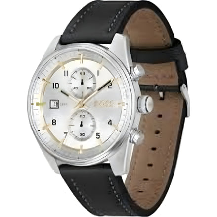 Hugo Boss Black Leather Dress Watch