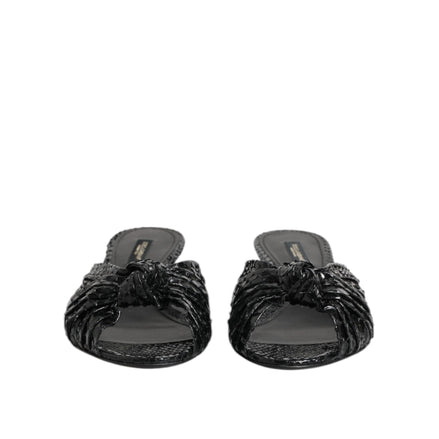 Chaussures à talons Dolce & Gabbana en cuir noir