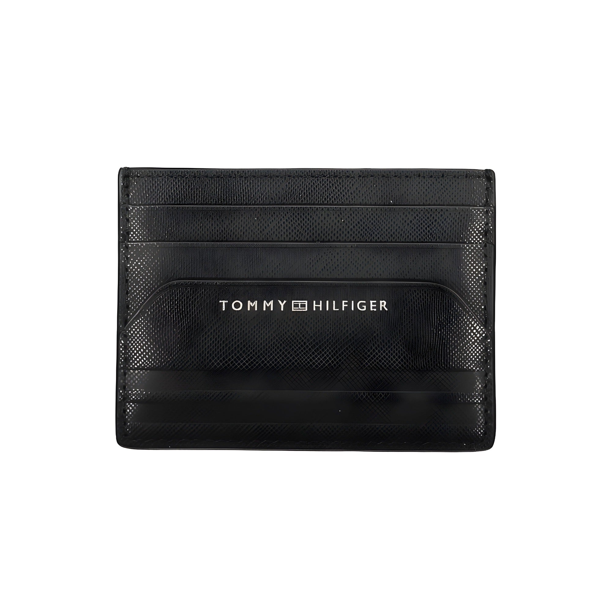 Portefeuille homme en cuir noir Tommy Hilfiger