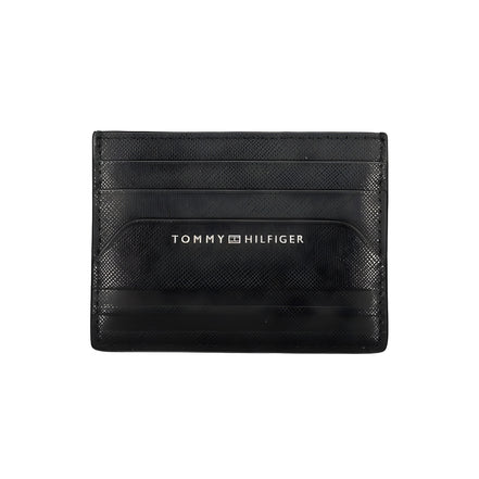 Portefeuille homme en cuir noir Tommy Hilfiger