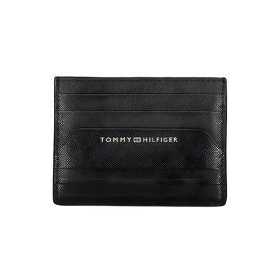 Portefeuille homme en cuir noir Tommy Hilfiger
