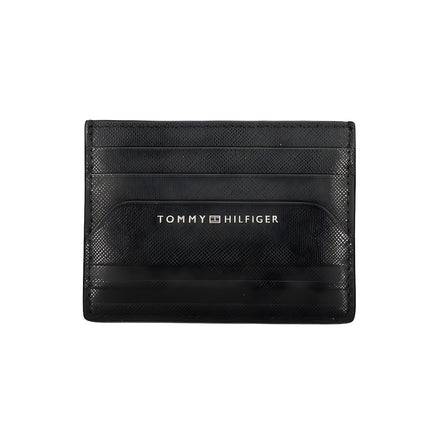 Portefeuille homme en cuir noir Tommy Hilfiger