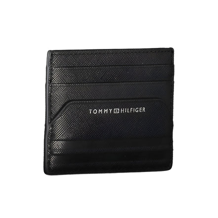 Portefeuille homme en cuir noir Tommy Hilfiger