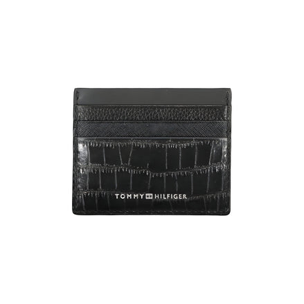 Portefeuille homme en cuir noir Tommy Hilfiger