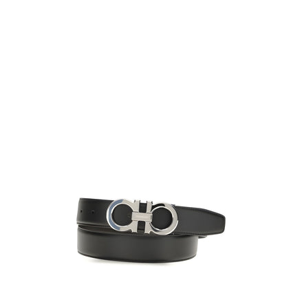 Ceinture classique en cuir noir Ferragamo