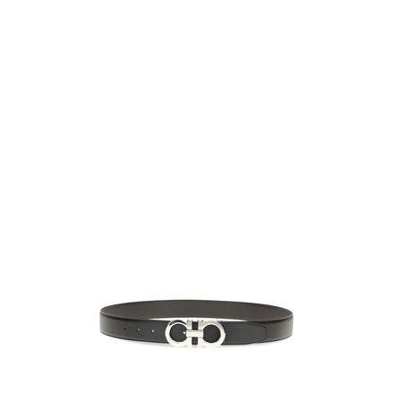 Ceinture classique en cuir noir Ferragamo
