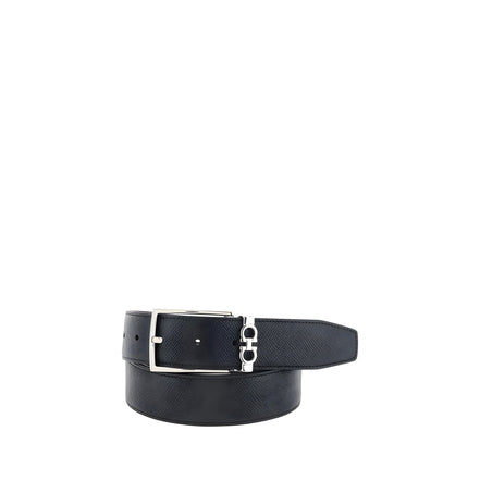 Ceinture en cuir de veau noir Bos Taurus Ferragamo
