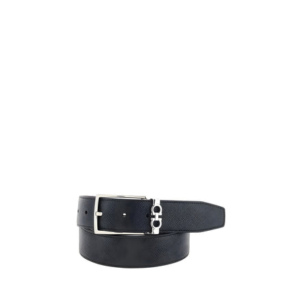 Ceinture en cuir de veau noir Bos Taurus Ferragamo