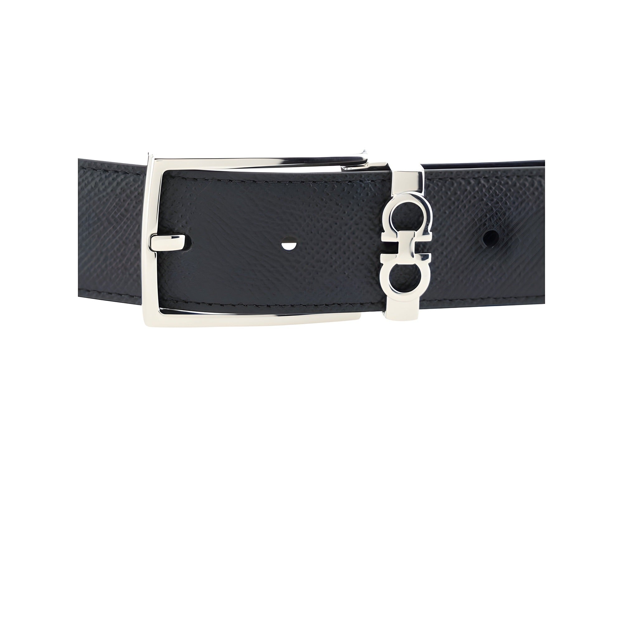 Ceinture en cuir de veau noir Bos Taurus Ferragamo