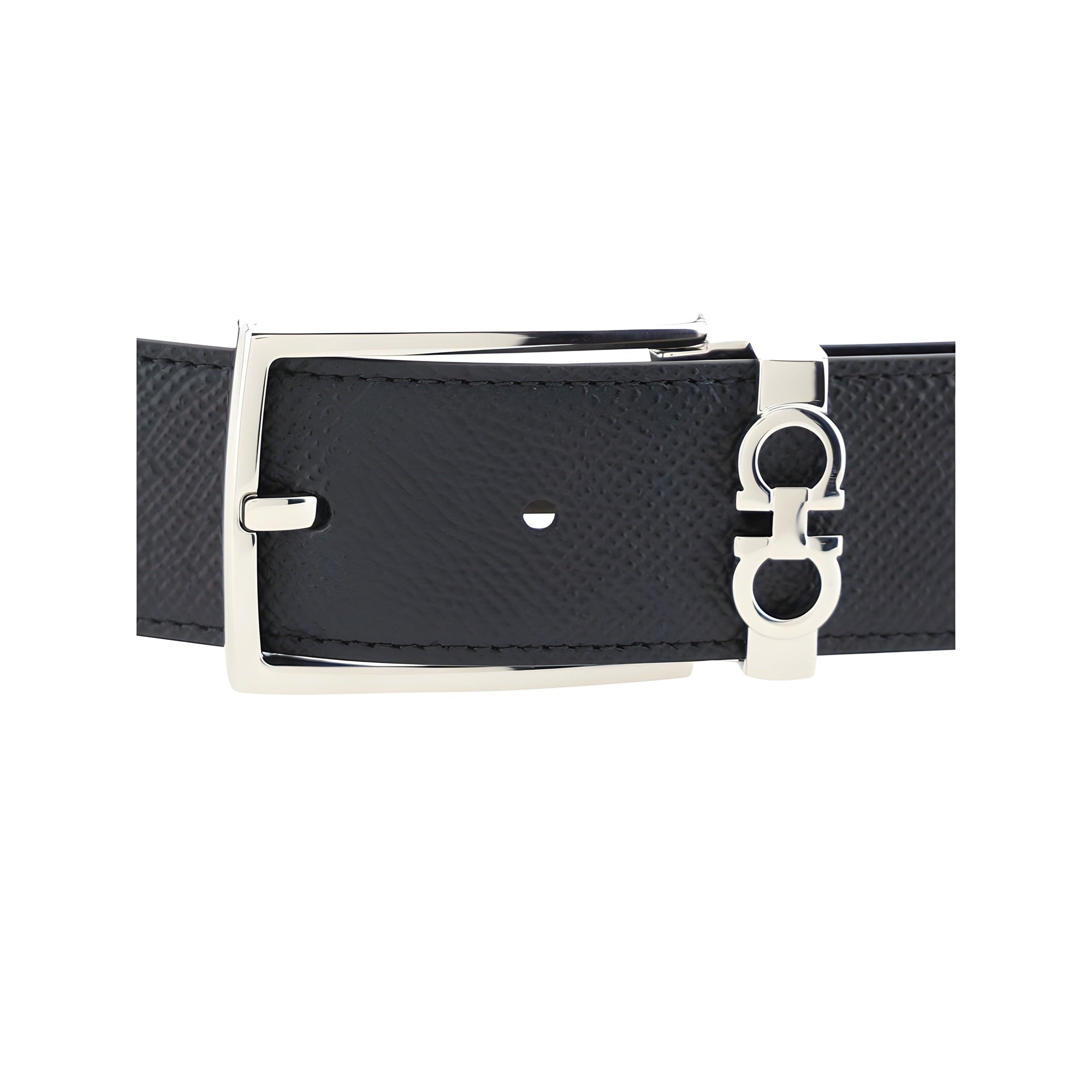 Ceinture en cuir de veau noir Bos Taurus Ferragamo