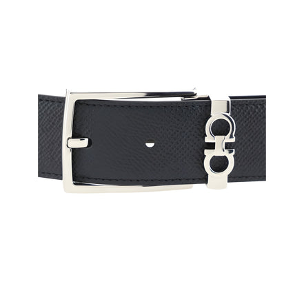 Ceinture en cuir de veau noir Bos Taurus Ferragamo