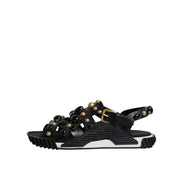 Dolce & Gabbana Sandales à clous en cuir noir