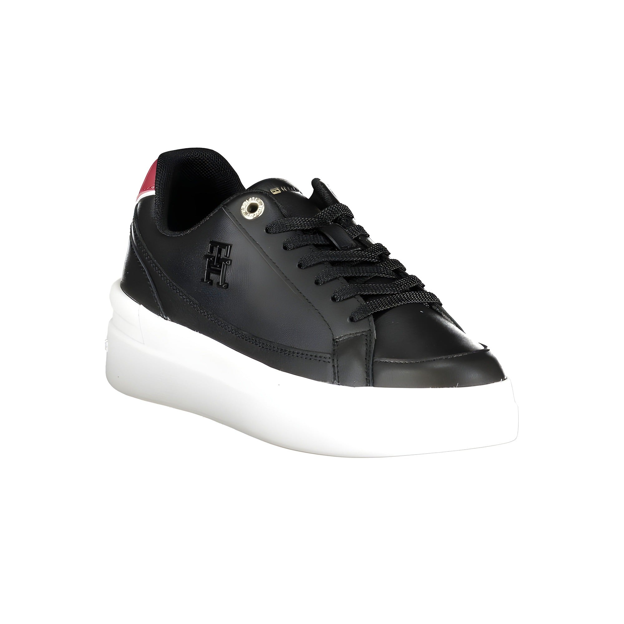 Baskets Tommy Hilfiger en cuir noir pour femme