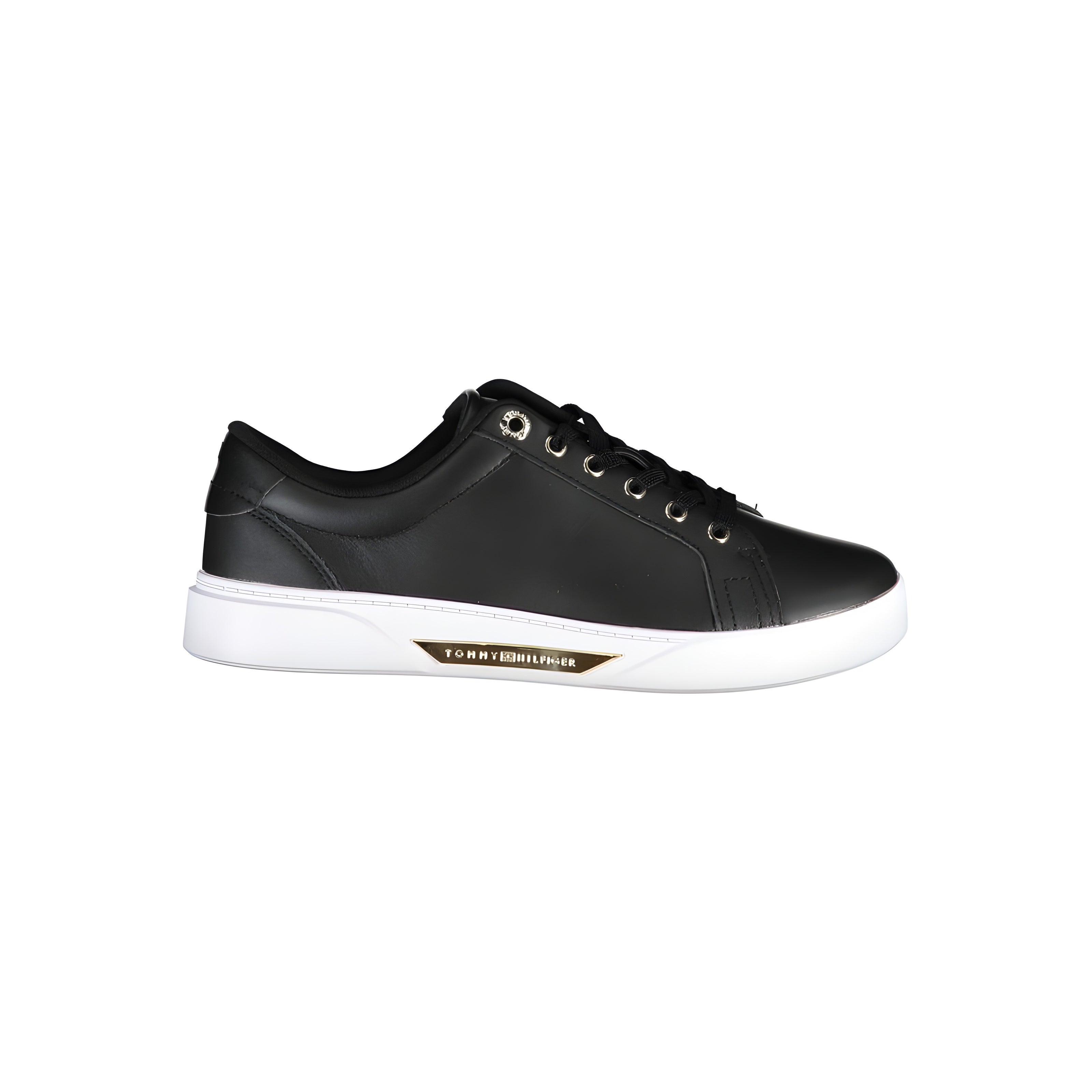 Baskets Tommy Hilfiger en cuir noir pour femme