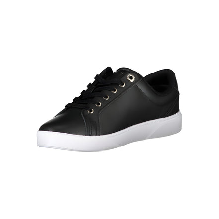Baskets Tommy Hilfiger en cuir noir pour femme