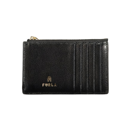 Portefeuille en cuir noir pour femme Furla