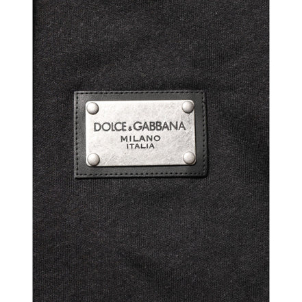 Sweat à capuche zippé noir Dolce & Gabbana avec logo