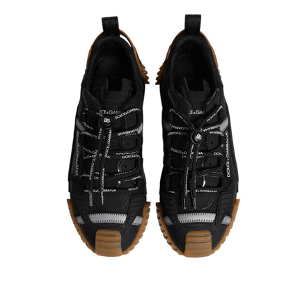 Chaussures Baskets Basses à Lacets NS1 Logo Noir Dolce & Gabbana