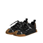 Chaussures Baskets Basses à Lacets NS1 Logo Noir Dolce & Gabbana