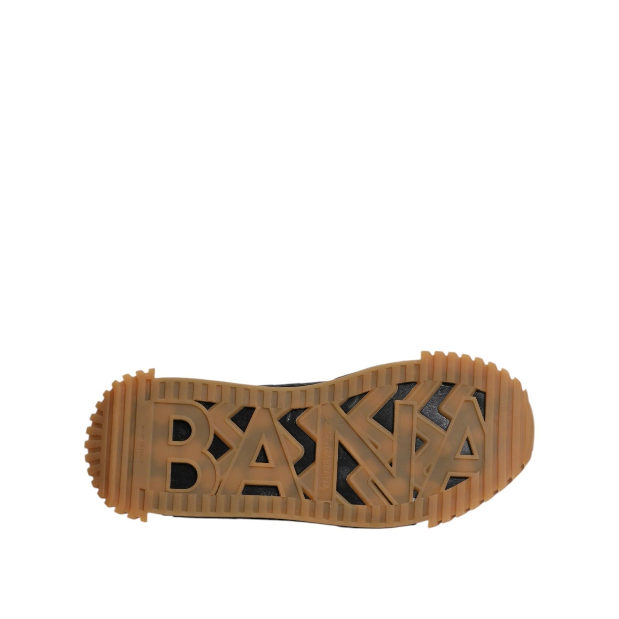 Chaussures Baskets Basses à Lacets NS1 Logo Noir Dolce & Gabbana