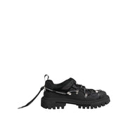 Chaussures de trekking basses à lacets noires Dolce & Gabbana