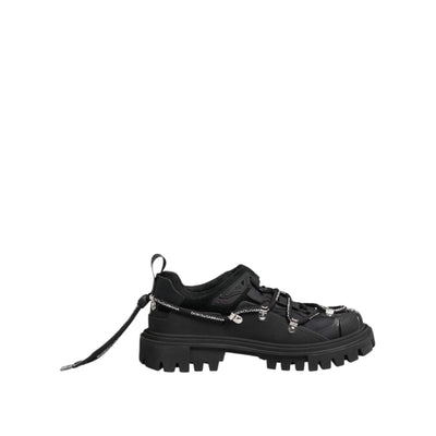 Chaussures de trekking basses à lacets noires Dolce & Gabbana