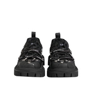 Chaussures de trekking basses à lacets noires Dolce & Gabbana