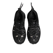 Chaussures de trekking basses à lacets noires Dolce & Gabbana