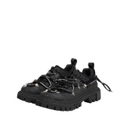 Chaussures de trekking basses à lacets noires Dolce & Gabbana